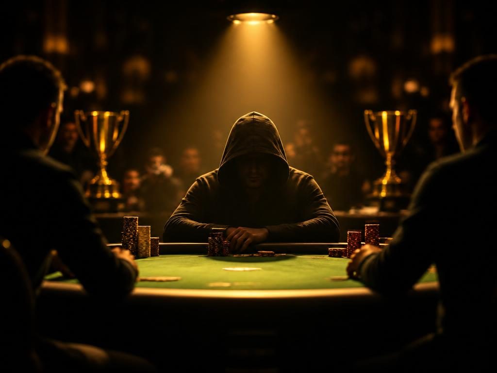 Martin Jacobson håller WSOP Main Event-bucklan 2014